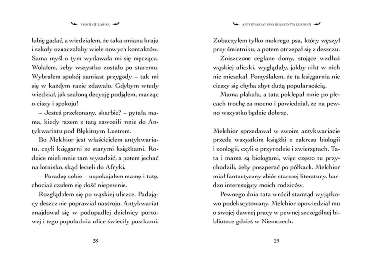 Antykwariat pod Błękitnym Lustrem - książka dla dzieci