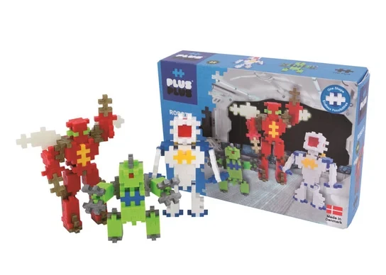 Plus-Plus Klocki konstrukcyjne, basic zestaw z robotami-2.webp