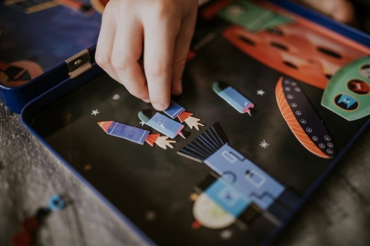 Puzzle Rakiety kosmiczne Mudpuppy - Magnetyczne konstrukcje dla dzieci 4+