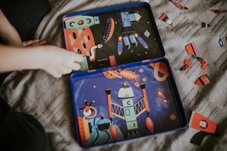 Puzzle Rakiety kosmiczne Mudpuppy - Magnetyczne konstrukcje dla dzieci 4+