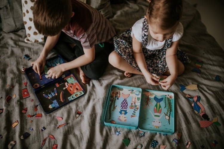 Puzzle Rakiety kosmiczne Mudpuppy - Magnetyczne konstrukcje dla dzieci 4+