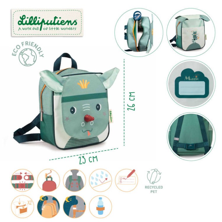 Magiczny Smok Joe Lilliputiens - Plecak dla dzieci