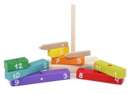 Zegar Cubika - Drewniana zabawka edukacyjna